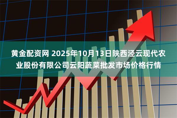 黄金配资网 2025年10月13日陕西泾云现代农业股份有限公司云阳蔬菜批发市场价格行情